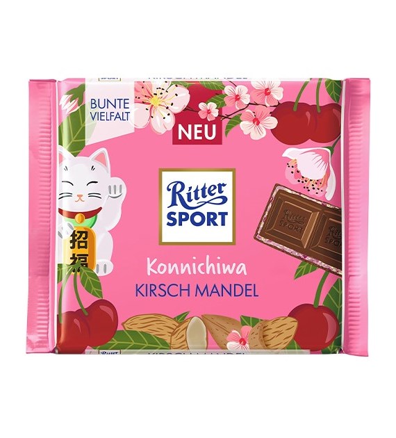Ritter Sport Konnichiwa Kirsch Mandel Czeko 100g