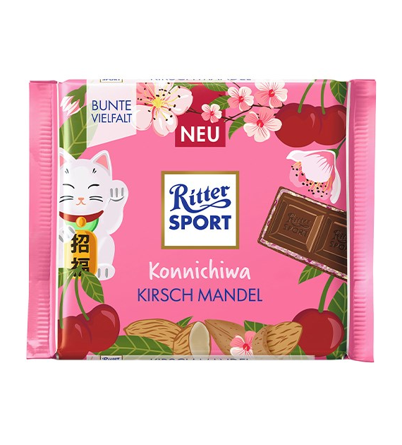 Ritter Sport Konnichiwa Kirsch Mandel Czeko 100g
