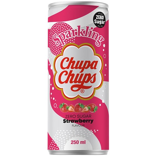 Chupa Chups Zero Sugar Strawberry 250ml