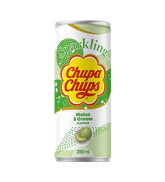 Chupa Chups Sparkling Melon & Cream 250ml