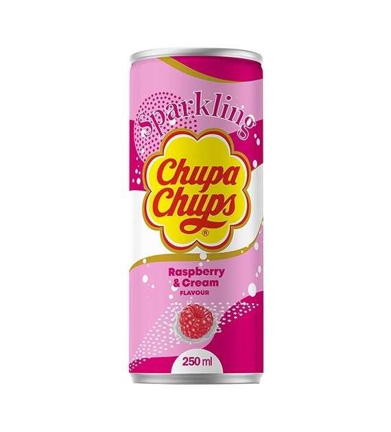 Chupa Chups Sparkling Raspberry & Cream 250ml