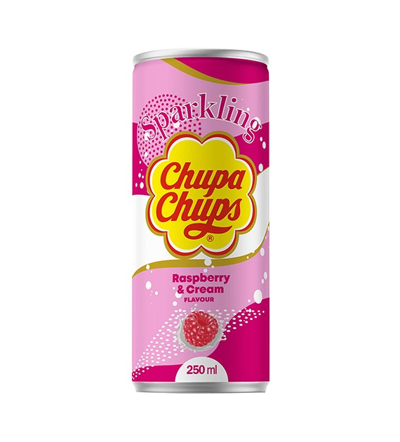 Chupa Chups Sparkling Raspberry & Cream 250ml