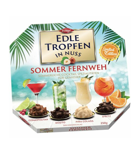 Trumpf Edle Tropfen in Nuss Sommer Fernweh 250g