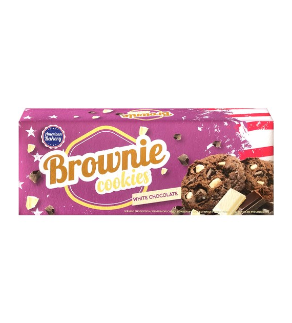 American Bakery Brownie Cookies White Choco 106g