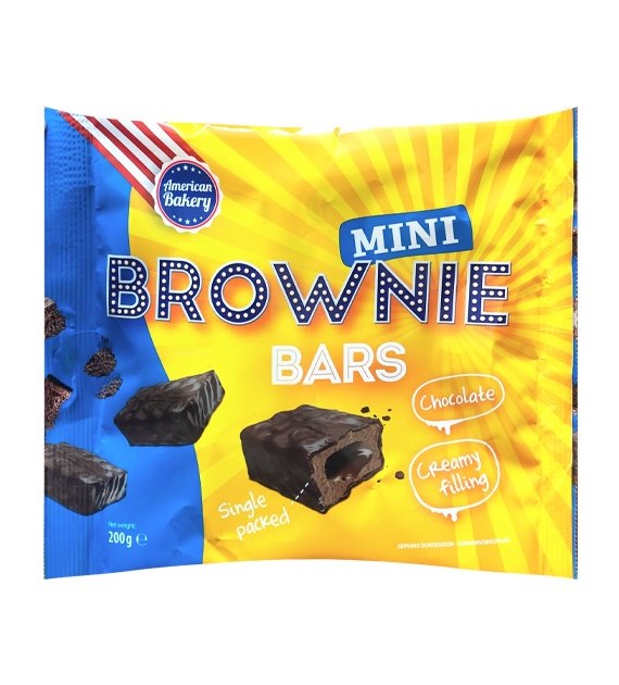 American Bakery Mini Brownie Bars 200g