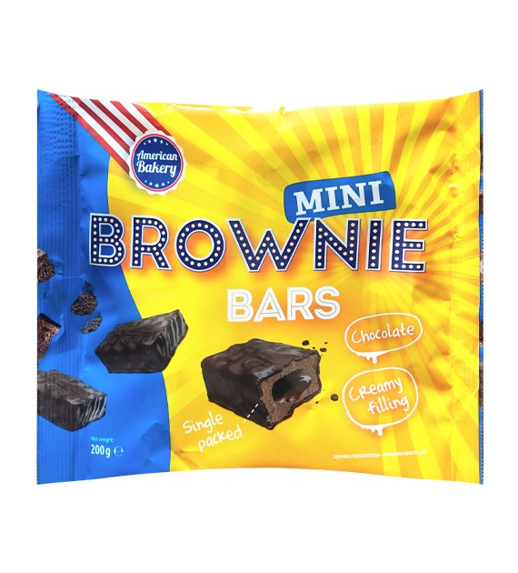 American Bakery Mini Brownie Bars 200g