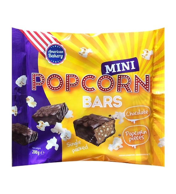 American Bakery Mini Popcorn Bars 200g