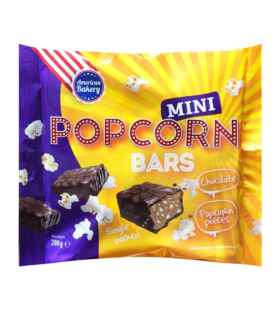 American Bakery Mini Popcorn Bars 200g