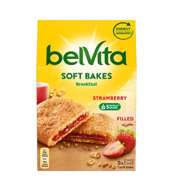 Belvita Soft Bakes Strawberry 5szt 250g