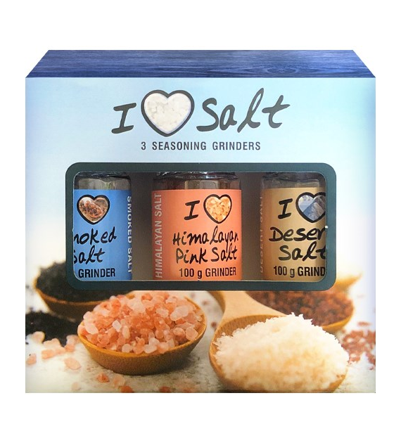 I Love Salt Młynek 3szt 3x100g