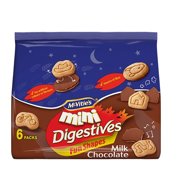 McVitie's Mini Digestives Fun Shapes Milk 114g