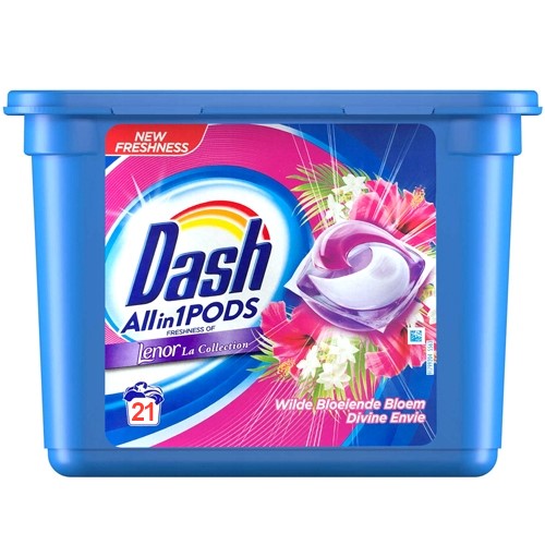 Dash All in 1 Pods Lenor Wilde Bloeiende 21p 499g