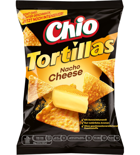 Chio Tortillas Nacho Cheese 110g