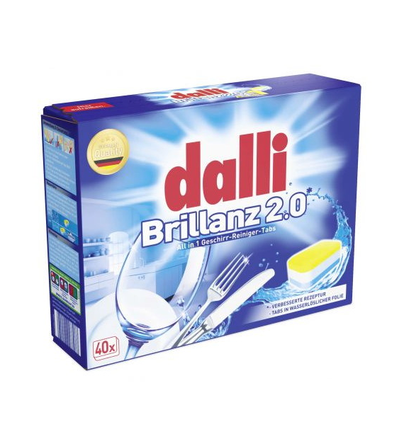 Dalli Brillanz 2.0 Tabs do Zmywarki 40szt 690g