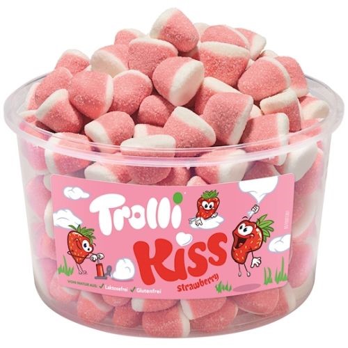 Trolli Kiss Strawberry 150szt 975g