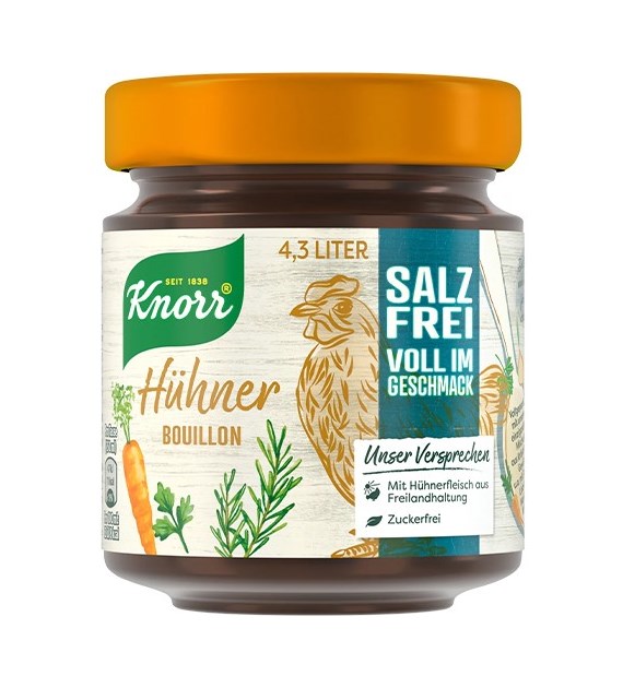 Knorr Bouillon Huhner Salz Frei 85g