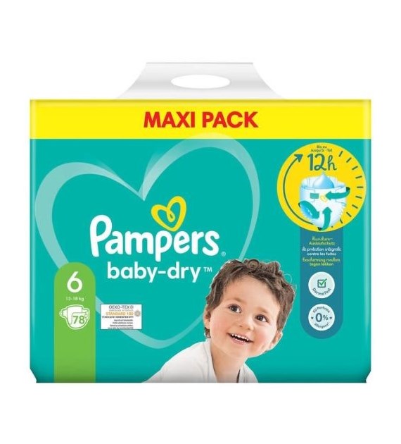 Pampers 6 Baby-Dry 78szt