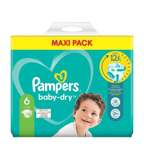 Pampers 6 Baby-Dry 78szt