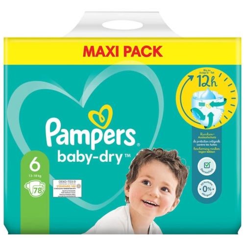 Pampers 6 Baby-Dry 78szt