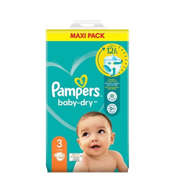 Pampers 3 Baby-Dry 124szt