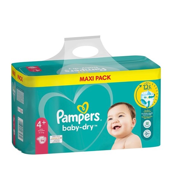 Pampers 4+ Baby-Dry 94szt