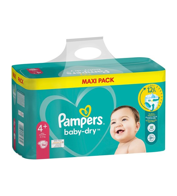 Pampers 4+ Baby-Dry 94szt