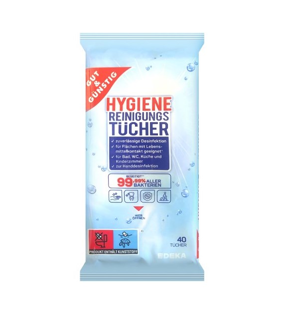 G&G Hygiene Reinigungs Tucher Chust Mokre 40szt