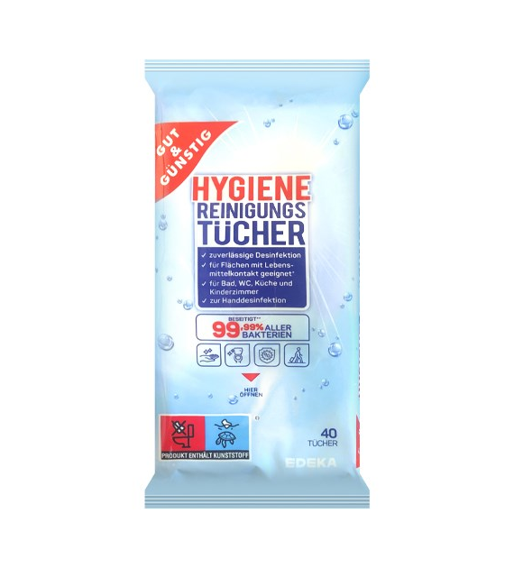 G&G Hygiene Reinigungs Tucher Chust Mokre 40szt