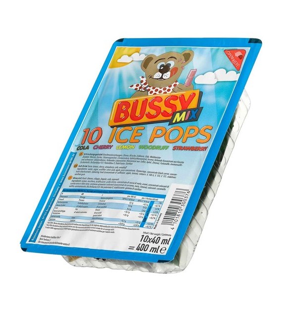 Bussy Mix 10 Ice Pops 400ml