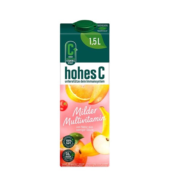 Hohes C Milder Multivitamin Sok Karton 1,5L