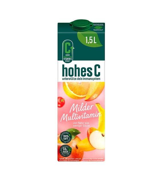 Hohes C Milder Multivitamin Sok Karton 1,5L