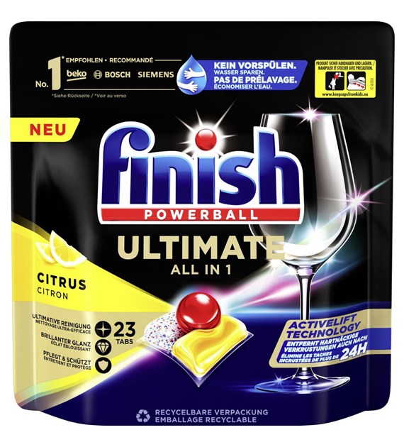 Finish Ultimate All in 1 Citrus 23szt 296g