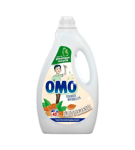 OMO Lait d'Amande Gel 40p 2L