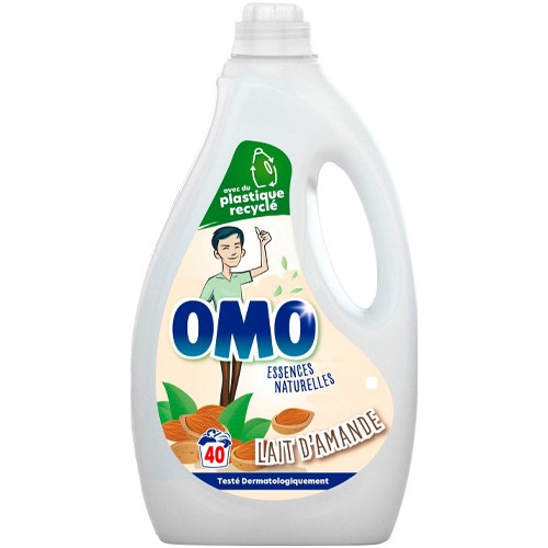 OMO Lait d'Amande Gel 40p 2L