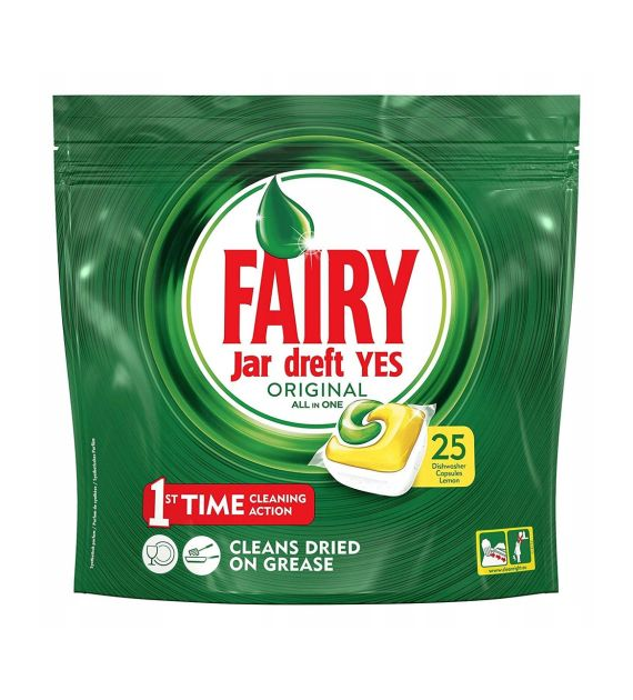 Fairy Jar Dreft Yes Original Lemon Caps 25szt 338g