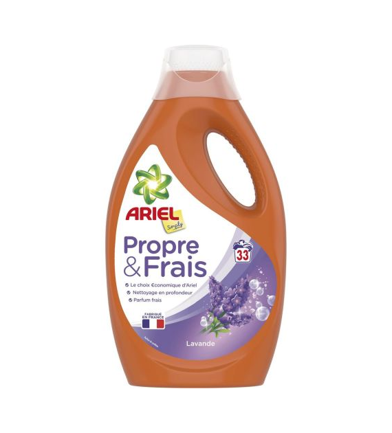 Ariel Propre & Frais Lavande Gel 33p 1,8L