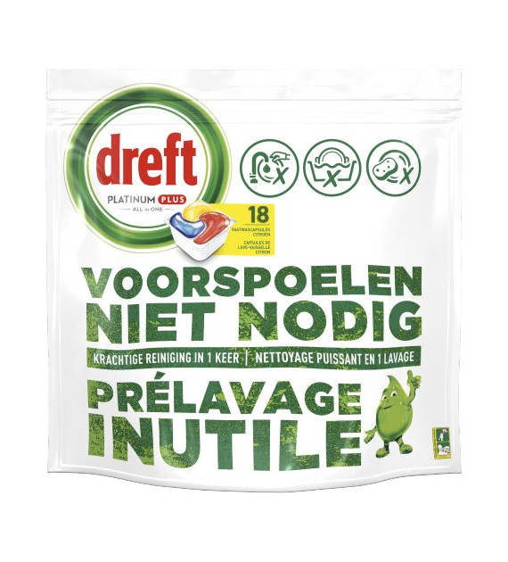 Dreft Platinum Plus Citron 18szt 279g