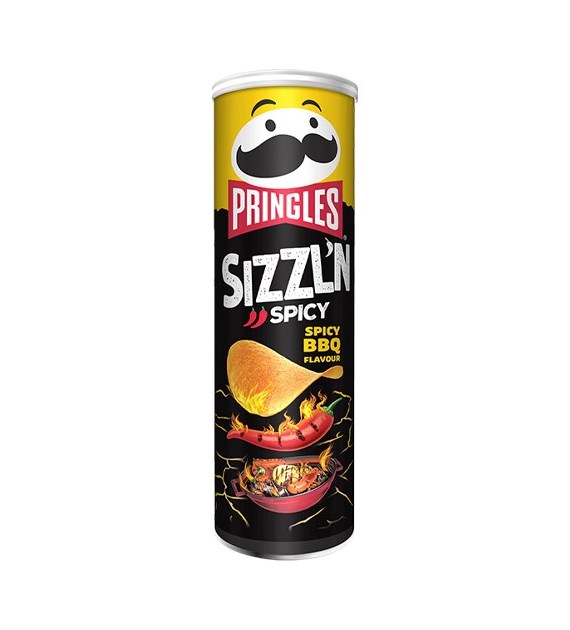 Pringles Sizzl'n Spicy Spicy BBQ 180g