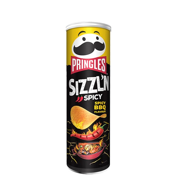 Pringles Sizzl'n Spicy Spicy BBQ 180g