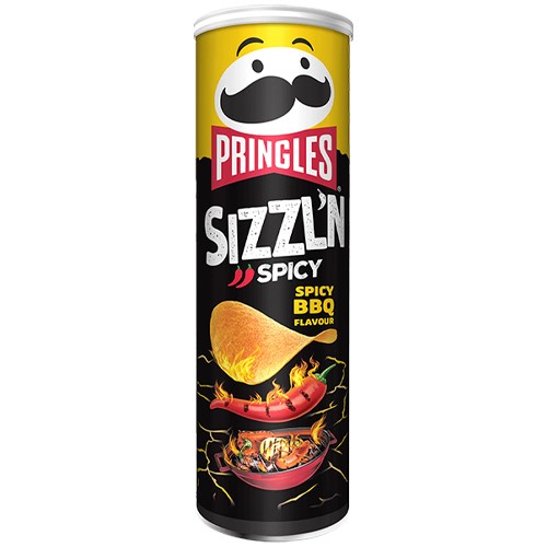 Pringles Sizzl'n Spicy Spicy BBQ 180g