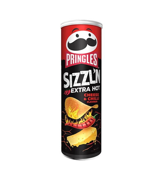 Pringles Sizzl'n Extra Hot Cheese & Chilli 180g