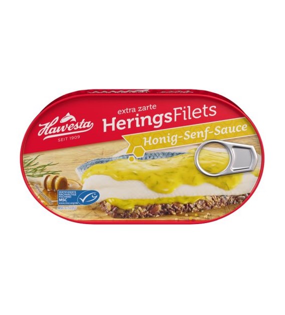 Hawesta Herings Filets Honig-Senf-Sauce 190g