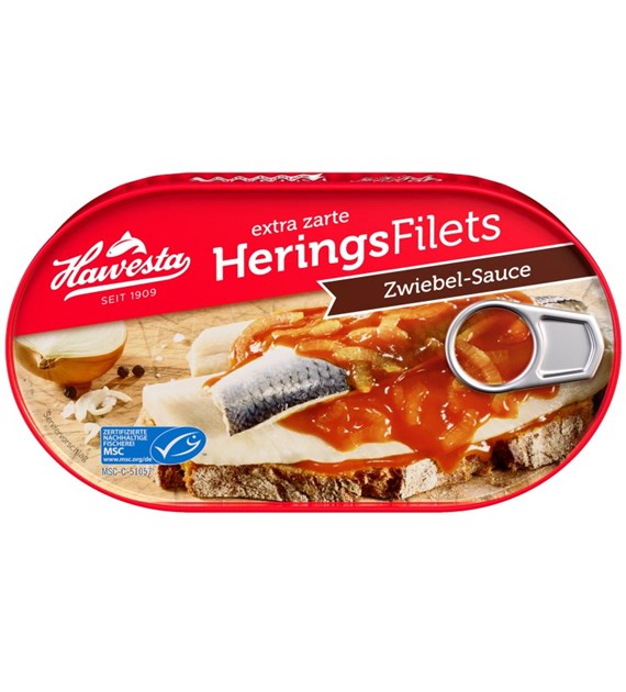 Hawesta Herings Filets Zwiebel-Sauce 200g