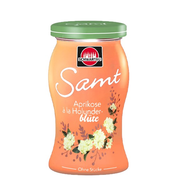Schwartau Samt Aprikose Holunderblute Dżem 270g
