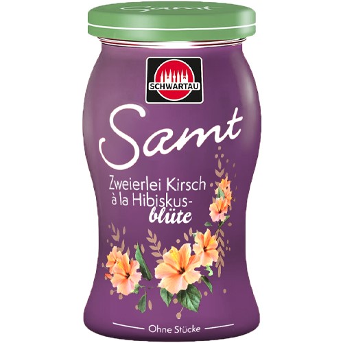 Schwartau Samt Kirsch Hibiskus Dżem Aksamitny 270g