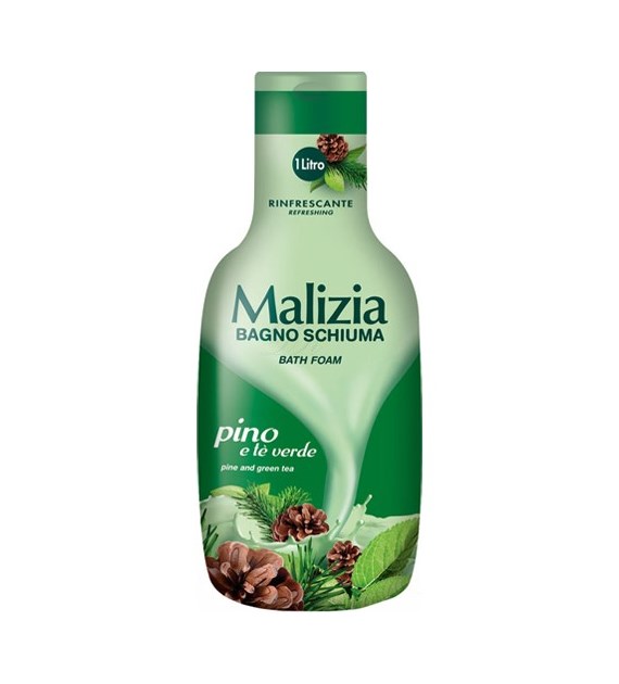 Malizia Bagno Schiuma Pino Te Verde do Kąpieli 1L