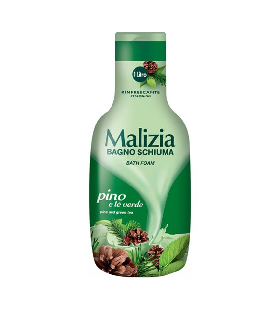 Malizia Bagno Schiuma Pino Te Verde do Kąpieli 1L