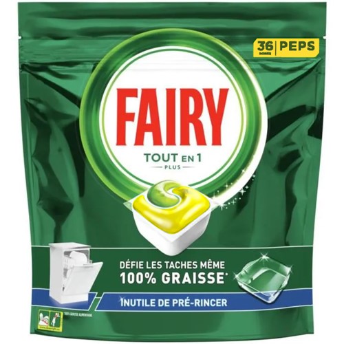 Fairy Tout En 1 Plus Citron 36szt 486g