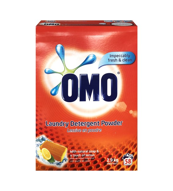 OMO Natural Soap & Lemon Proszek 58p 2,9kg