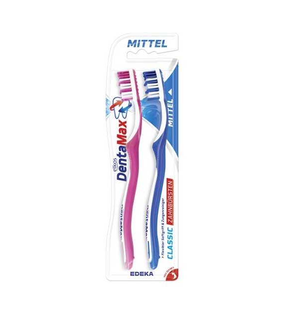 Elkos Denta Max Classic Mittel Szczoteczki 2szt